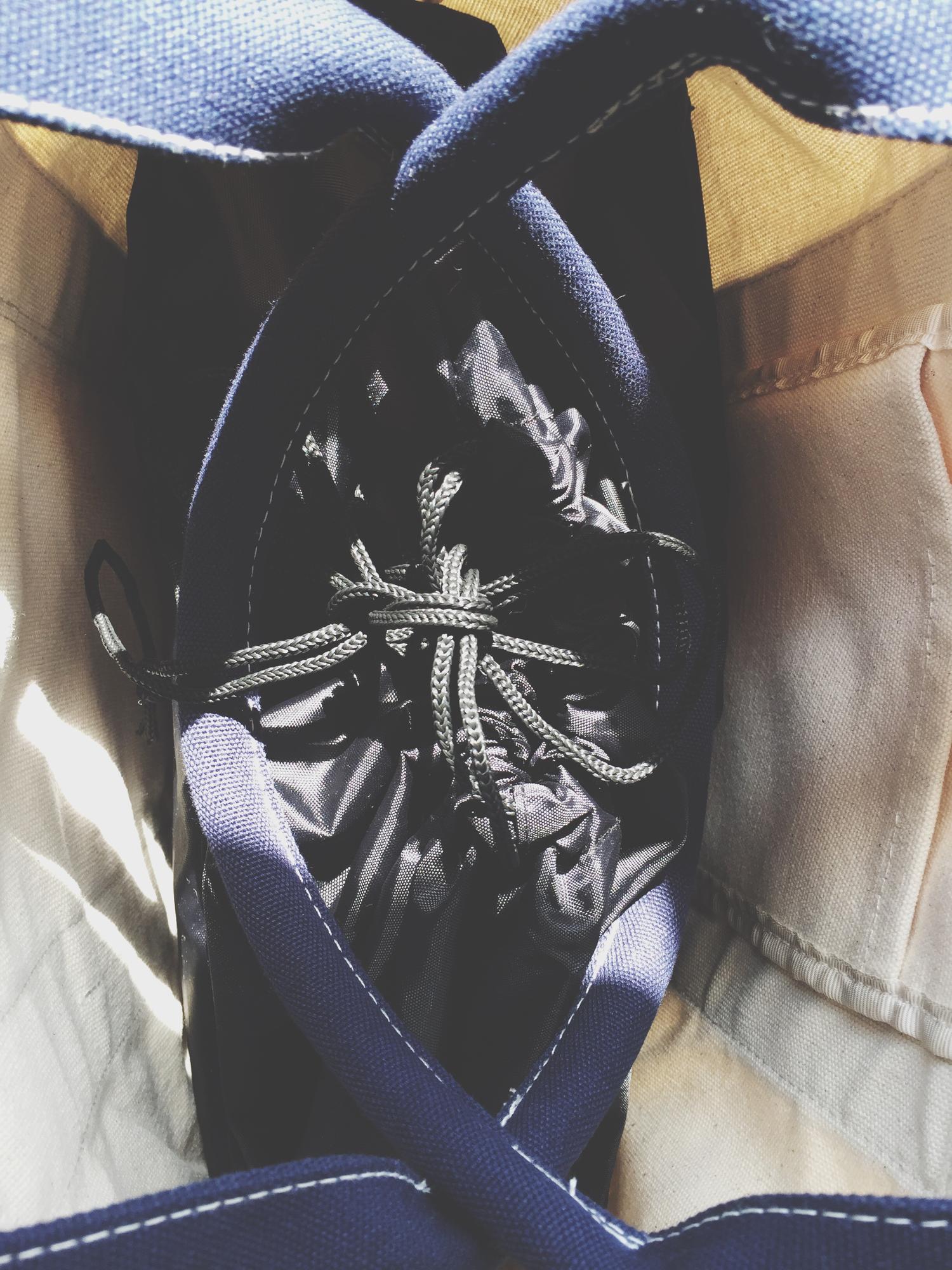 small embroidered emblem on denim